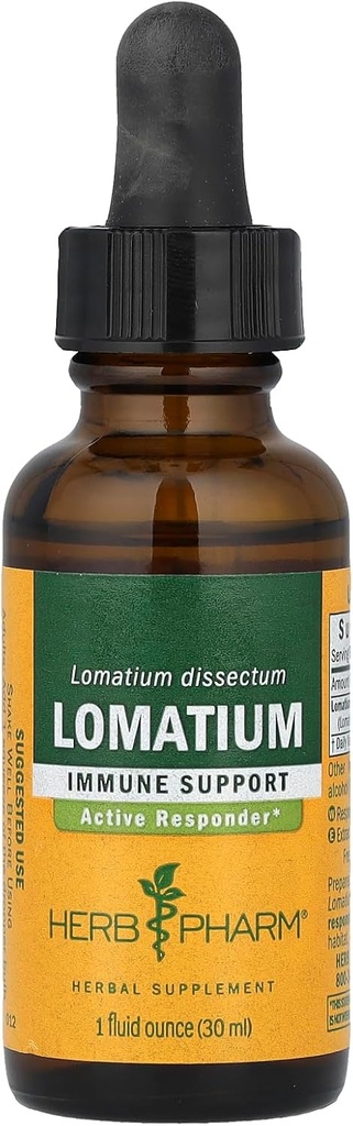 Herb Pharm Lomatium Liquid Extract voor ondersteuning van het immuunsysteem - 1 Ounce
