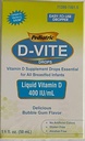 Kinderen D-Vite Liquid Vitamin D 400 IE/ml (50 ml) - Bubble Gum Flavor