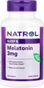 Natrol Melatonine helpt u vallen Slaap sneller Blijf langer slapen Sneller Absorptie 100 Vegetarisch 3mg, (Tablets), 240 Tellen