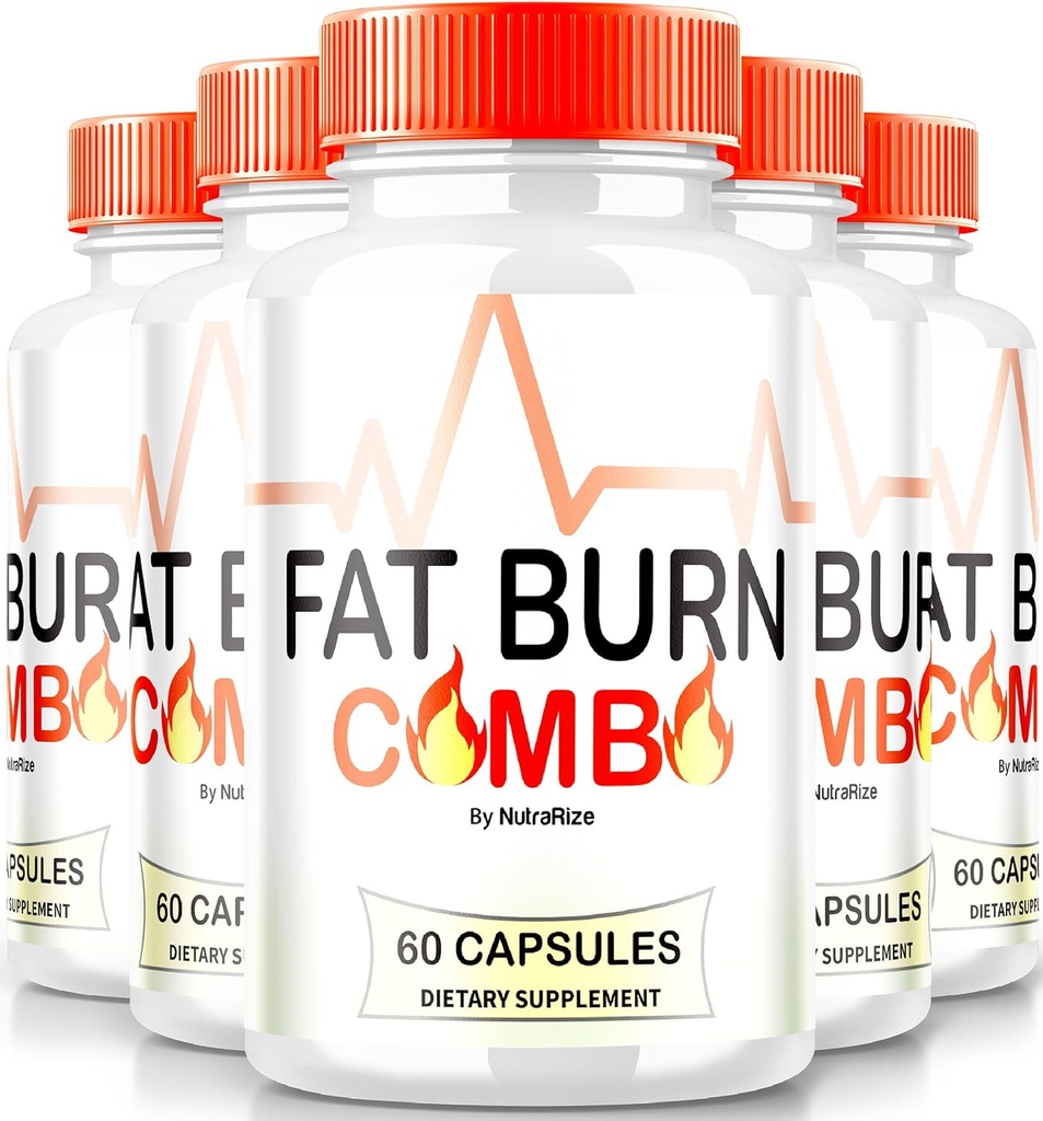 (5 Pack) Fat Burn Combo Capsules, FatBurn Combo Keto Formula, Alle natuurlijke gewichtsverlies supplement om te bereiken gezond-Looking body, Keto fitness pillen, officiële beoordelingen (300 capsules)