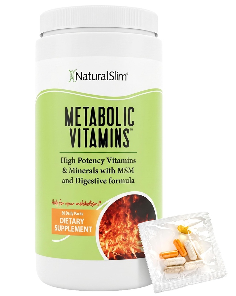 Vitamines métaboliques naturelles minces, multivitamines pour les femmes et les hommes, soutient l'énergie, le métabolisme et l'absorption nutritive avec enzymes digestives, multivitamines pour les femmes avec complexe B et Niacine 1 Pack
