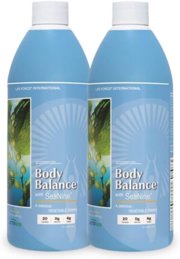 Youngevity Body Balance Land & Sea Plant Based Nutrition - Zeegroenten, Kelp, Nori, Honing, Aloë Vera, en Meer - 75+ Voedingsstoffen w/Vitaminen, mineralen, aminozuren - (32 Fl Oz) (2)