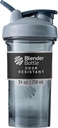 BlenderBottle Shaker Bouteille Pro Série Parfaite pour les shakes protéiques et préentraînement, 24-Ounce, Couleur Gris