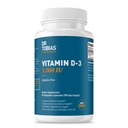Dr Tobias Vitamine D3 5000 UI, essentielle pour la santé des os, des dents et du système immunitaire, supplément de vitamine D extra-résistance, non-OGM, 90 capsules, 90 portions