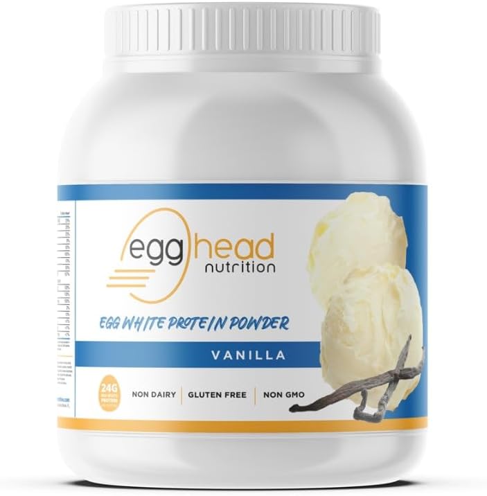 Eihoofd Voeding - Egg White Protein - 24 G (Grams) 3,3 Pond, Non-Dairy, Glutenvrij, Niet GGO, Made in The USA (Vanilla)
