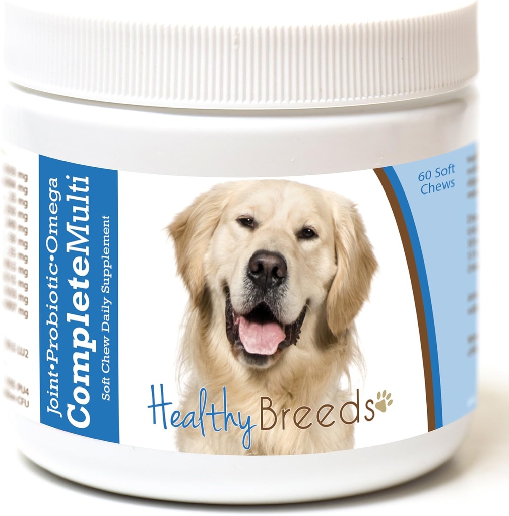 Gezond Ras Golden Retriever Alles in één Multivitamine Zachte Kauw 60 Tellen