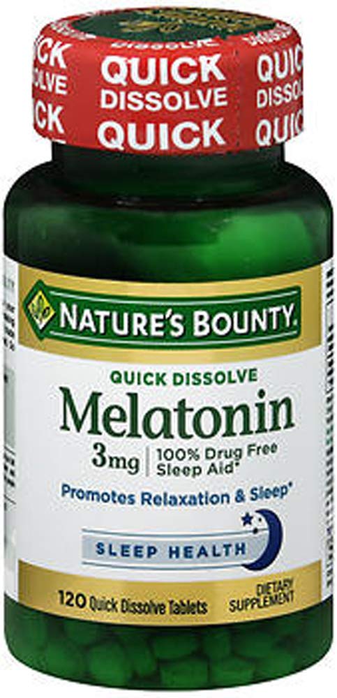Nature's Brand Bounty Melatonine Quick Solution Tablets, 120 st.