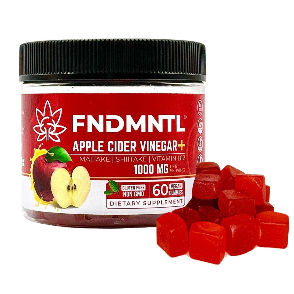 FNDMNTL Apple Cider Vinegar Gummies Maitake, Shitake, Vitamine B12 