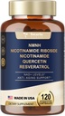 Totaria (1 Pack) NMNH (Dihydronicotinamide Mononucleotide) Supplement w/Niacinamide (Vitamine B3), Trans-Resveratrol, voor antiveroudering, energie, focus