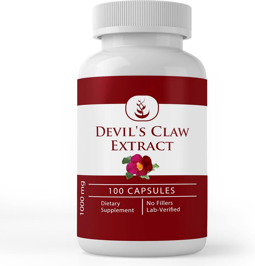PURE ORIGINAL INGRÉDIENTS Extrait de la griffe du diable, (100 capsules) Toujours pur, sans additifs ou remplisseurs, laboratoire vérifié