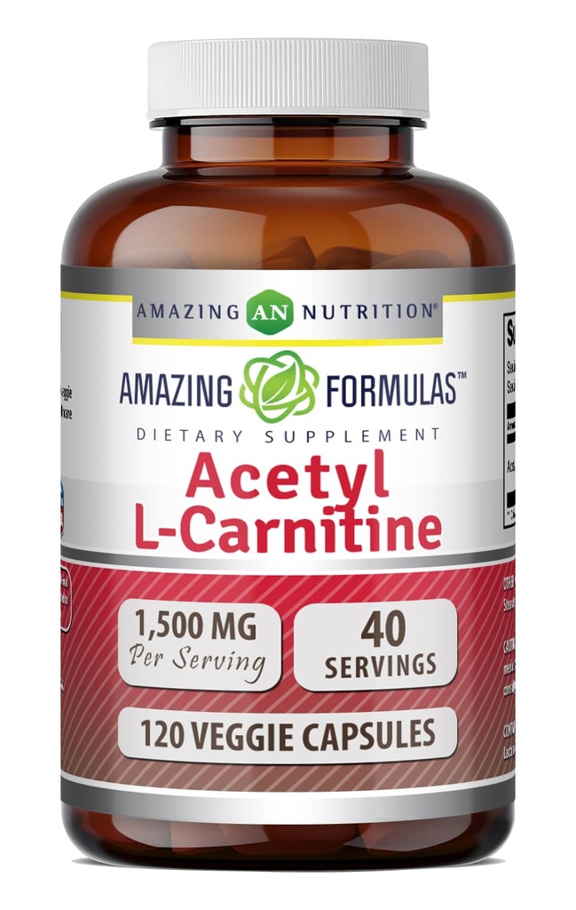Verbazingwekkende Formules Acetyl L-Carnitine Hcl Supplement 