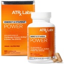 Puissance: Energy & Stamina - Supplément de champignons, avec Cordyceps, Thé Vert, et Extrait Proprietaire d'Alpinia Galanga, Peut améliorer Focus et Énergie, Vegan & sans gluten, 60 Capsules