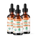 LIQUIDHEALTH Vitamine D3 4000 IE, USDA Biologische Vitamine D Liquid Drops voor volwassenen en kinderen, Vegan Vitamine D voor Immuun Systeem Ondersteuning, Bot Gezondheid, Mood Ondersteuning, Gezonde Huid - Made in USA (3 Pack)