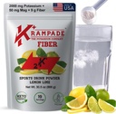 Krampade Fiber Supplement Electrolytes Powder - 9g Prebiotic Fiber + 2000mg Kaliumsupplement + Magnesium 