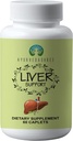 Lever Ondersteuning Kruiden Ayurvedische Supplement, Ondersteunt gezonde lever, Blend van 13 krachtige kruiden, Veganistisch, Glutenvrije, 60 Capletten