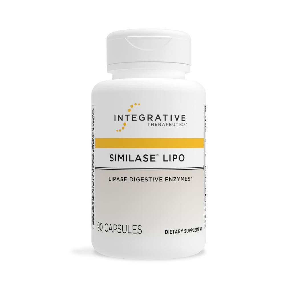 Integrative Therapeutics Similase Lipo - Digestie Supplement for Daily Enzyme Support* - Gastro-intestinale Health & Gut Support Supplement - Dairy-Free & Vegan - 90 Capsules (45 Servings)