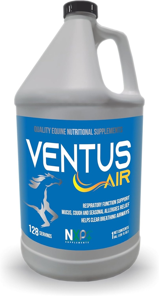 Ventus Air - ademende ondersteuning Mucus Hoest Allergieën supplement voor paarden door NXP supplementen - 1 Gallon (128 oz)