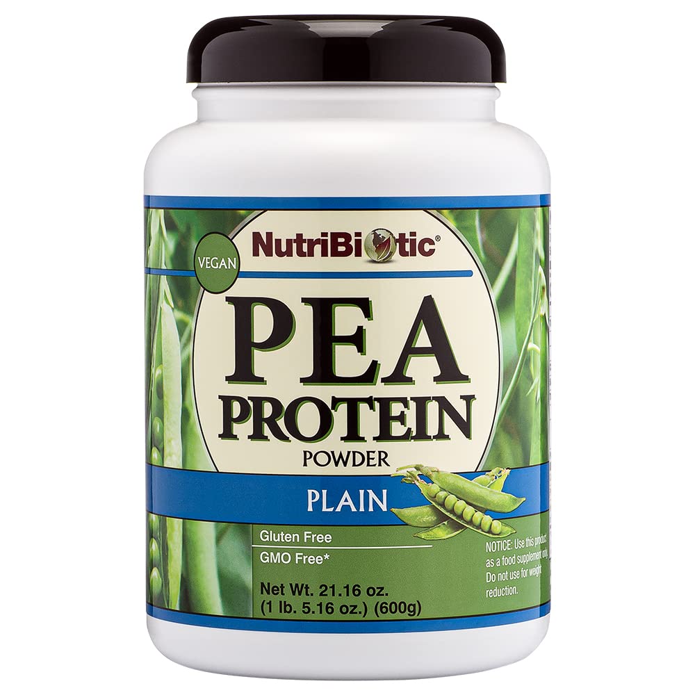 NutriBiotique Pois Protéines Plain, 21 Oz.