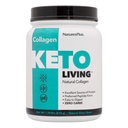 NaturesPlus KetoLiving Natural Collageen, Unflavored - 1,36 lb Tub - Ketogenic Protein Powder - Ondersteunt Immune & Gut Health, Joint Mobility & Hair, Skin & Nails - Glutenvrij, Non-GMO - 28 Servers