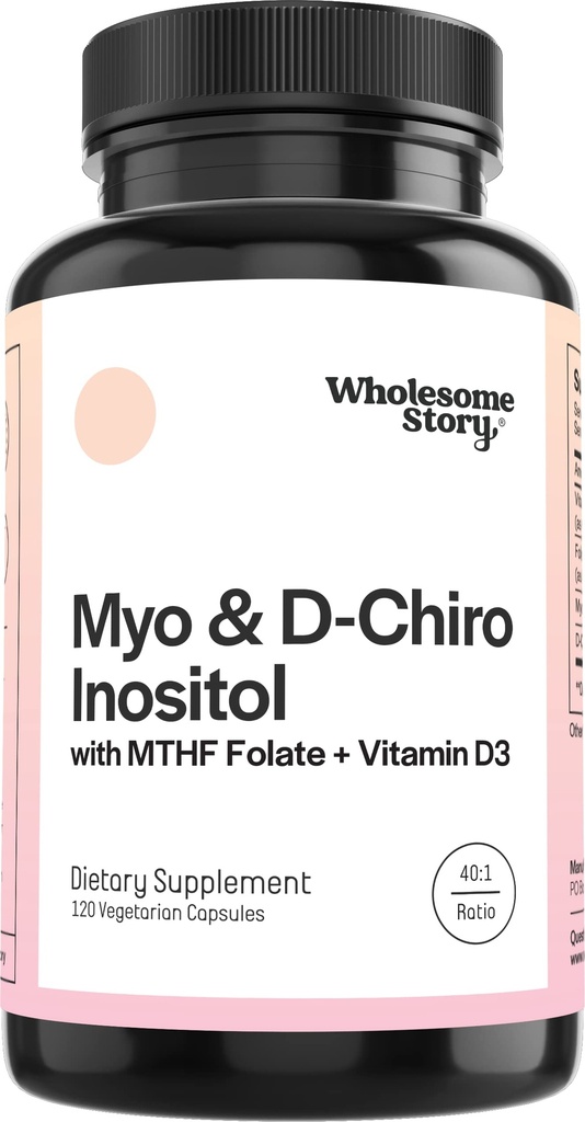 Myo-Inositol & D-Chiro Inositol Capsules met MTHF, Folaat, Vitamine D