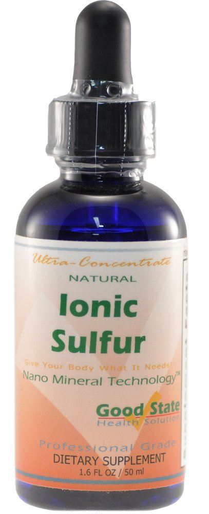 Good State Liquid Ionic Minerals - Sulfur Ultra Concentrate - (10 druppels is gelijk aan 30 mg) (100 porties per fles)