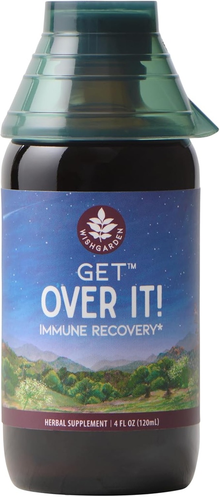 WishGarden Herbs Get Over It! - Herbal Immunity Recovery Supplement & Immunity Booster Tinctuur, Biedt Immunity Boost om Stubborn voorwaarden te elimineren, Immunity Support, Long Support, Biotic, 4oz