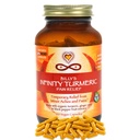 Infinity Turmeric Capsules, supplément de curcumine de haute puissance, supplément biologique certifié USDA avec poivre noir et gingembre, brut, sans gluten végétalien