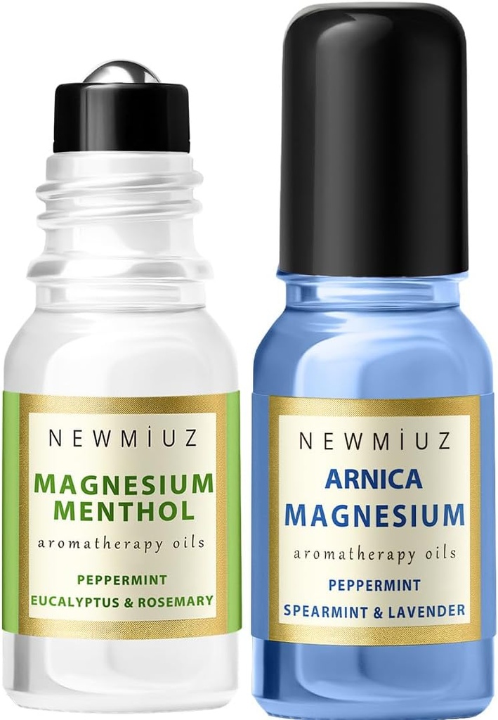 Mélange de refroidissement de magnésium rouleau sur paquet de 2 - Perfect Selfcare Cadeau pour Noël d'anniversaire ou Stouffers de bas