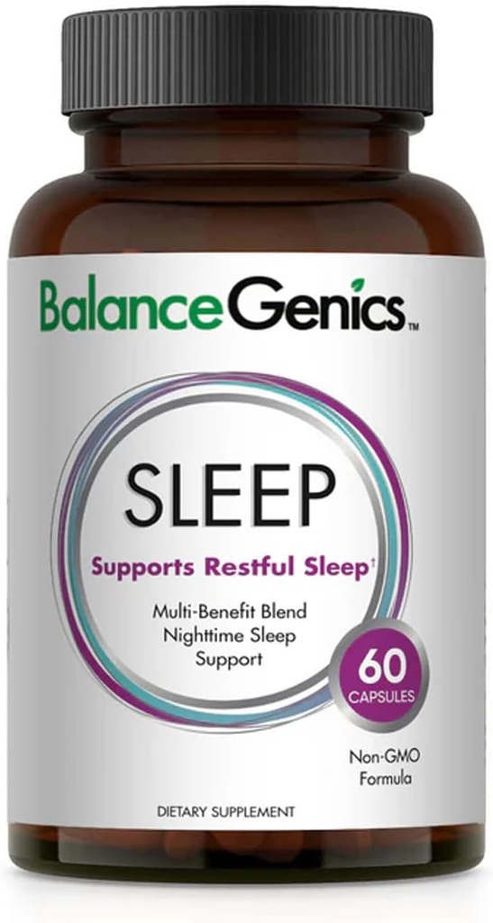 Slaapformule (GABA) - Gezond supplement Ondersteunt ontspanning en rustgevende slaap - slaaphulp met non-habit supplement - Bedtime Support Capsules voor mannen en vrouwen - 60 capsules