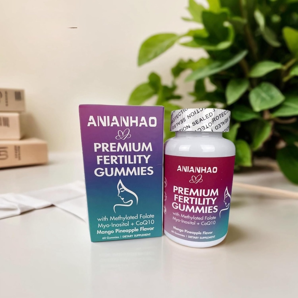 Premium Vruchtbaarheid Gummies, Vrouwelijke Balance Gummies, voor vrouwen Gezondheid en Wellness, Prenatale Conception Supplementen, met CoQ10, Folaat en Vitaminen, Ovulatie & Menstruele Cycle