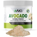 AKI Avocat Superfood Powder (6oz/170g) - Riche en nutriments, vitamines, oméga 3 et antioxydants - Idéal pour les smoothies, les yogourts ou les sucettes de lait - végétalien et non-OGM