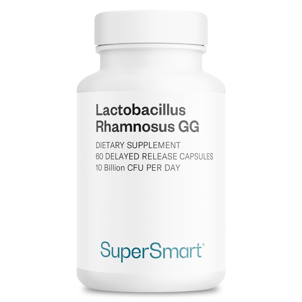 Supersmart Lactobacillus Rhamnosus GG 10 miljard CFU per dag (LGG Probiotic with Inulin) - L. Rhamnosus Supplement 