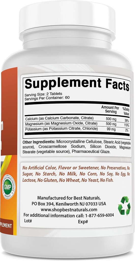 Calcium Magnesium Kalium & ijzer 65 mg