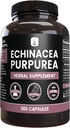 PURE ORIGINEEL INGREDIËNTEN Echinacea Purpurea (365 capsules) Geen Magnesium of rijstvullers, altijd zuiver, lab geverifieerd