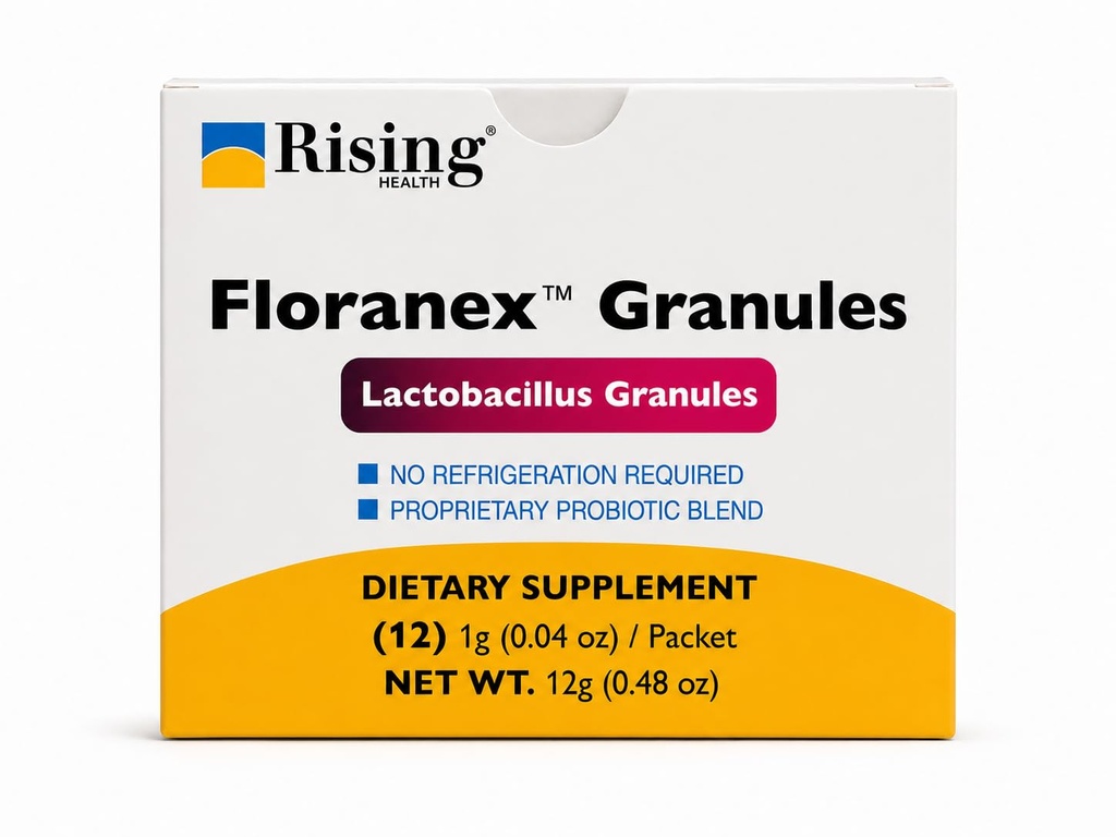Rising Health - Floranex Granulaat - Lactobacillus Granulaat Probiotic Dietary Supplements - 12 Packets