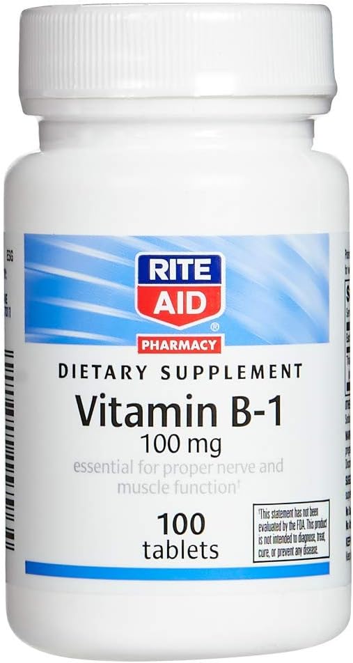 Rite Aid Vitamine B-1 (Thiamine), 100 mg - 100 tabletten 