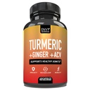 Envy Nutrition Turmeric & Gember Supplement Capsules met Apple Cider Vinegar - Enhanced Immunity & Metabolisme Support - 95% Curcuminoïden, Bioperine (Zwarte Peper) voor Superior Absorptie - 60 Caps