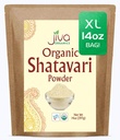 Jiva Organics Biologische Shatavari Poeder 14 Ounce Bulk Bag - Asperges racemosus - Pure Ayurvedic Herb