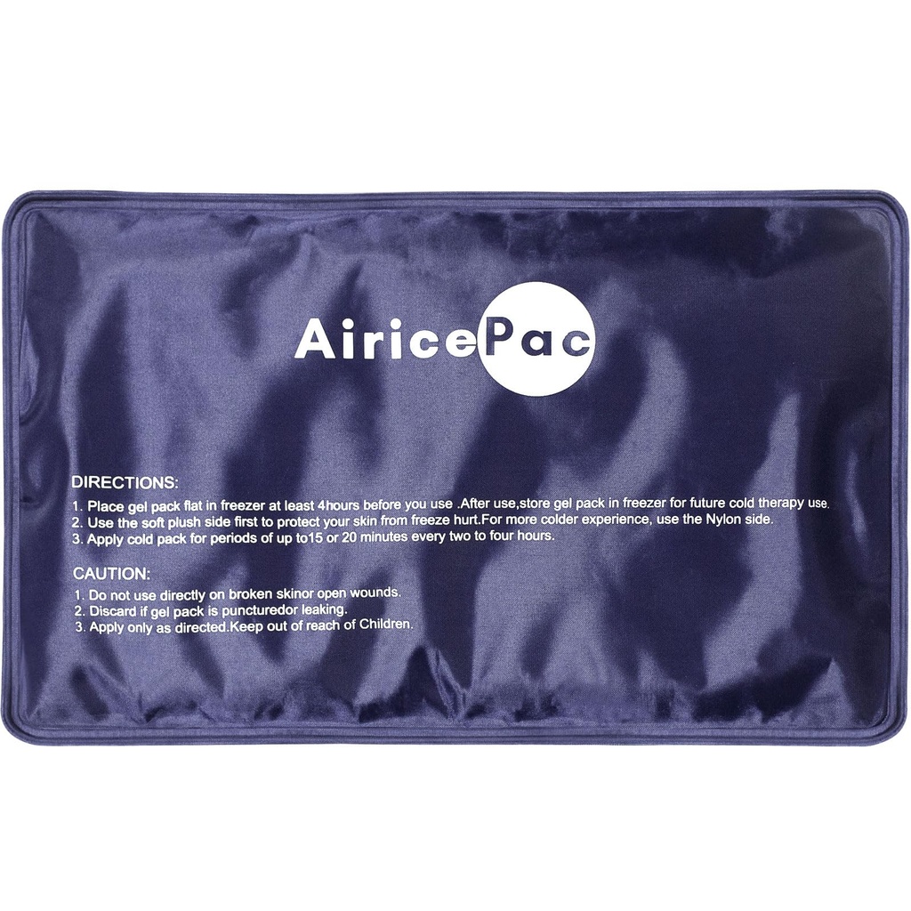 AiricePac Ice Packs for Injuries Herbruikbaar, Gel Cold Pack for Knee Neck Shoulder Enkelboog Elbow Hip Back Pain Relief, Cold Compress Therapie for Swelling, Bruisen, Chirurgie, 7