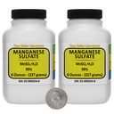 Sulfate de manganèse [MnSO4(H2O)] 99% de poudre de grade AR 1 Lb dans deux bouteilles d'analyse spatiale