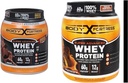 Body Fortress 100% Wei, Premium Proteïne Poeder, Chocolade, 1.78lbs (Verpakking mei Vary) & 100% Wei, Premium Proteïne Poeder, Chocolade Peanut Butter, 1.78lbs (Verpakking mei Vary)