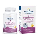 Nordic Naturals Postnatale Omega-3, Citroen - 60 Zachte Gels - 1120 Totaal Omega-3 + 1000 IE Vitamine D3 - Geformuleerd voor nieuwe moeders; Ondersteunt Optimale Wellness, Positieve Mood, Gezond Metabolisme - 30 Serven
