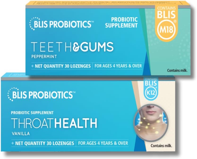 BLIS Probiotica ThroatHealth K12 + Tanden&Gums M18