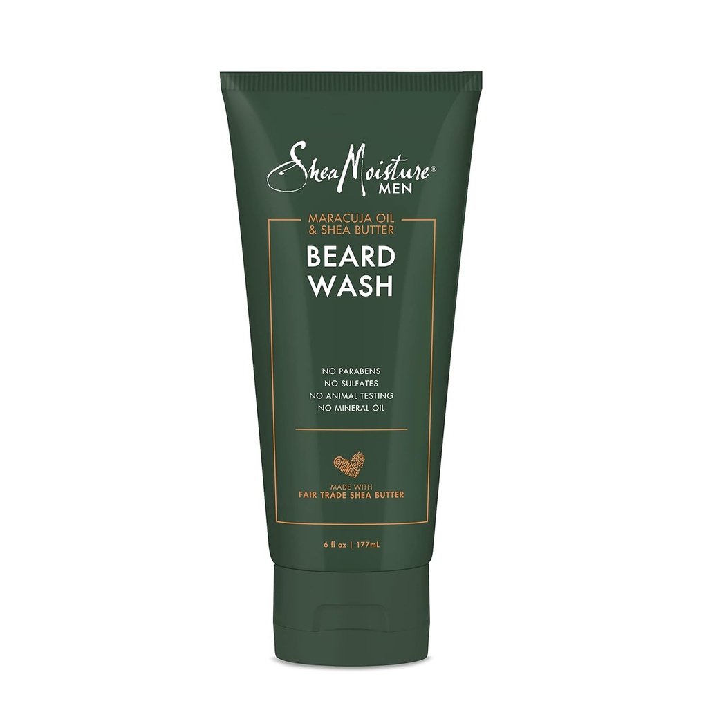 SheaMoisture Baard Wash voor volledige baarden - Maracuja Oil & Shea Butter to Deep Clean and Refresh - 6 oz