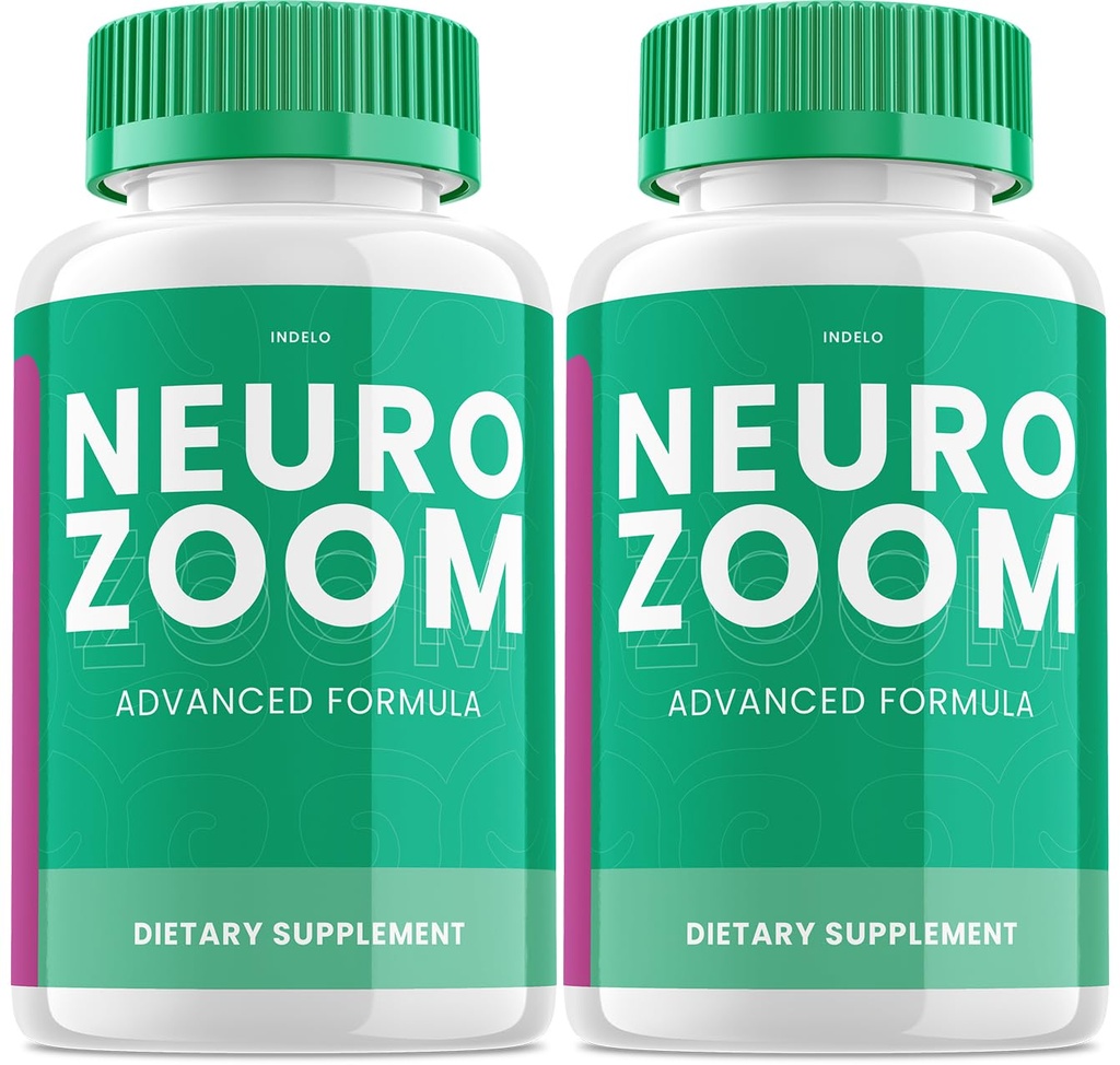 (2 Pack) Neuro Zoom Cerveau Supplément Boost, Neuro Zoom Advanced Memory Support Formula, Neuro Zoom Pills Nootropic pour réduire le brouillard cérébral, Neuro Zoom pour stimuler la mémoire, NeuroZoom Reviews (120 Capsules)