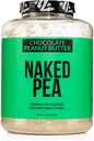 NAKED Pea - Chocolade Pindakaas Proteïne van Amerikaanse en Canadese boerderijen, Biologische Cacao, Biologische Kokossuiker - Geen GGO, Geen soja, en Glutenvrij, Hulp Groei en Herstel - 52 Serven
