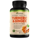 Nature's Base Turmeric and Ginger Supplement - met Curcumin, Apple Cider Vinegar & BioPerine Black Pepper Extract - 95% Curcuminoids - 60 Capsules