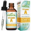 Waarom niet natuurlijke vitamine A druppels 10000 IE - vloeibare retinyl Palmitate met kokos MCT olie, Vegan VIT Een supplement voor huid - 1 oz sublingual Tinctuur