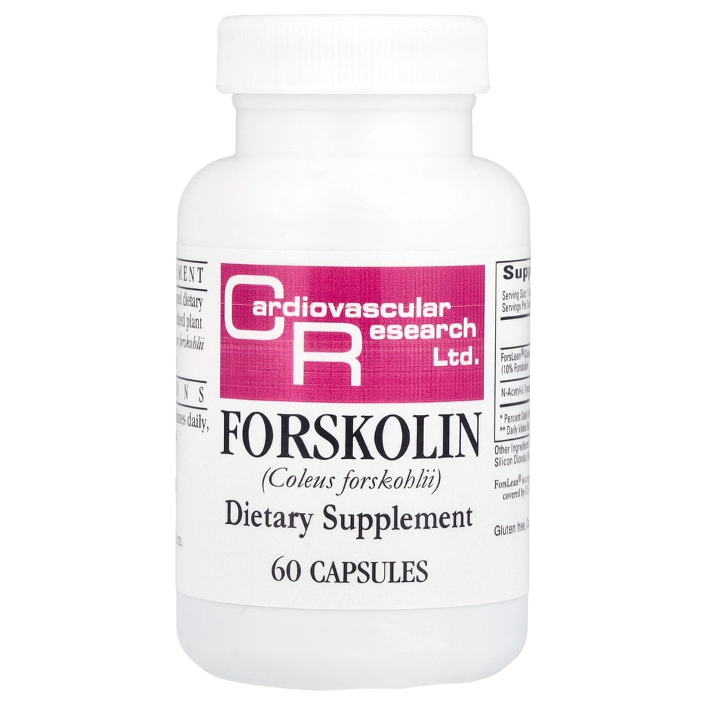 Cardiovasculaire Onderzoek Forskolin, Wit, 60 Graaf