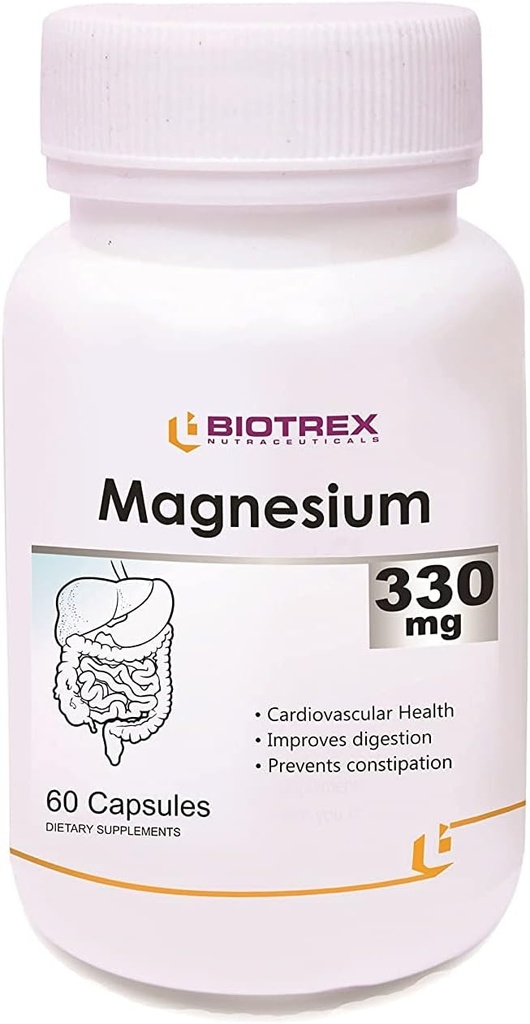 Panihari Biotrex Nutraceuticals Magnesium 330Mg Capsules - 60 Tel.